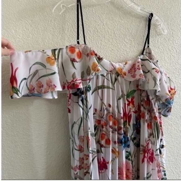 Delfi Collective Elsa Floral Pleated Mini Dress - Picture 5 of 6